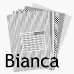 Collection de papiers à imprimer Noir et Blanc : Bianca