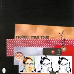Page de scrap : auto-portrait avec Tsum Tsum