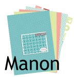 La nouveauté du lundi : Collection de papiers Manon